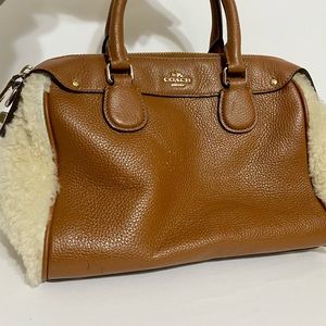 COPY - Coach Mini Bennett Shearling Satchel